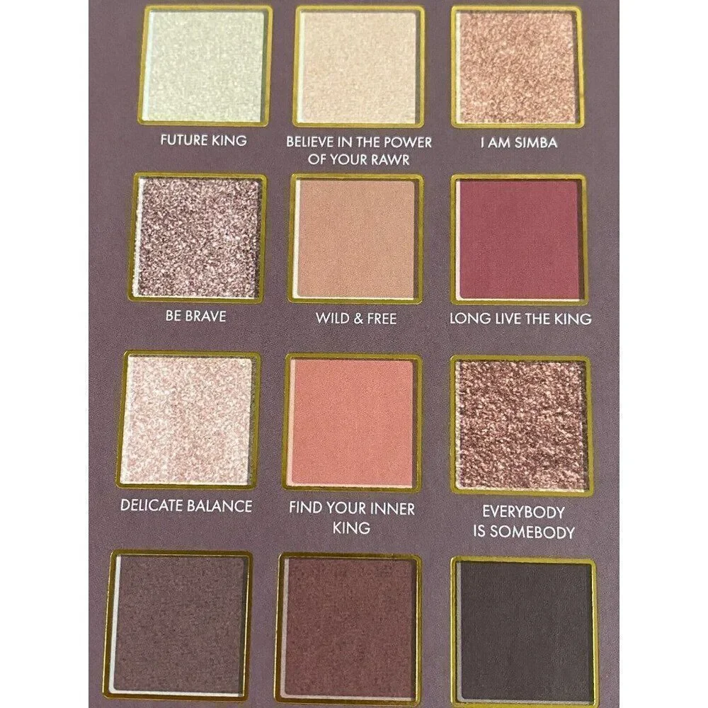 Set Of 12 Shades‎ Disney The Lion King Eyeshadow Palette With Mirror Simba NEW